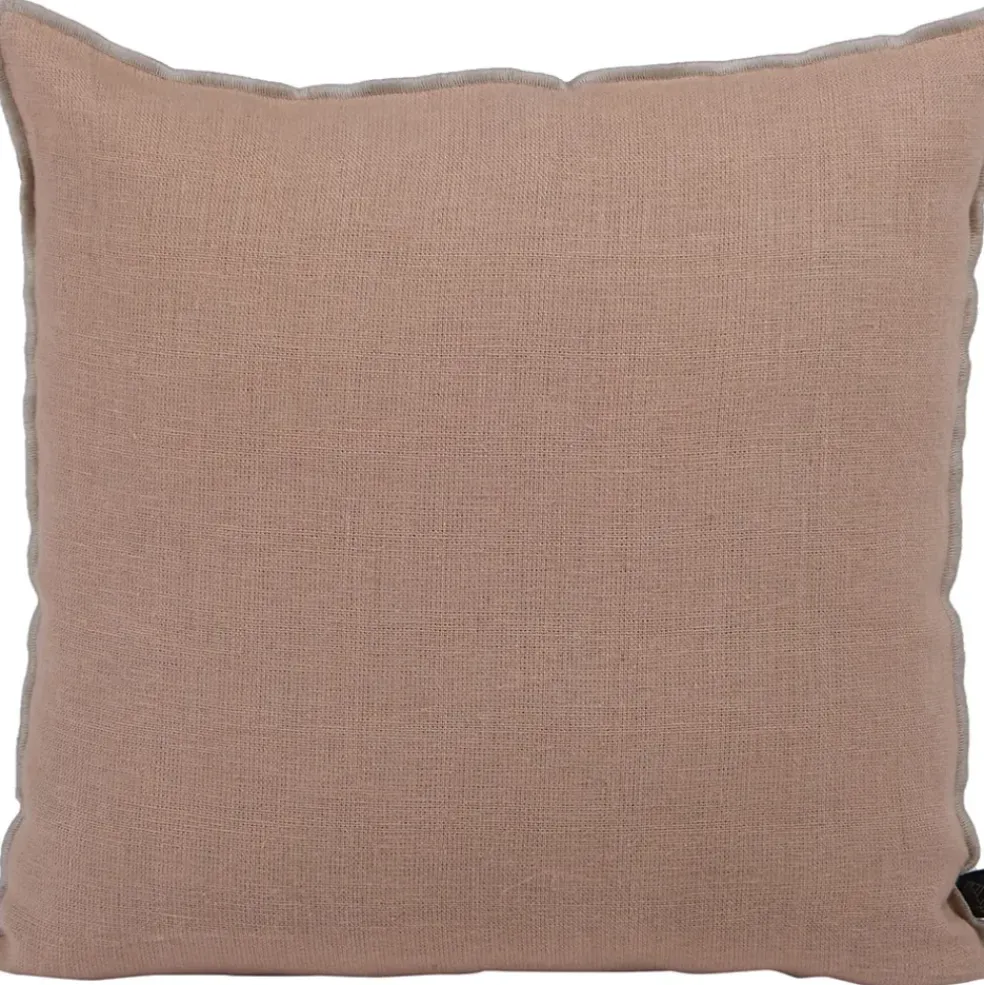 Coussin chennai cimarron 45x45cm en lin lave