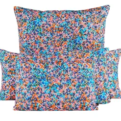 Coussin d'extérieur en tissu mandarine 40x60cm - Liberty