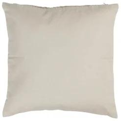 Coussin en coton grège 45x45cm - P'tits Coeurs