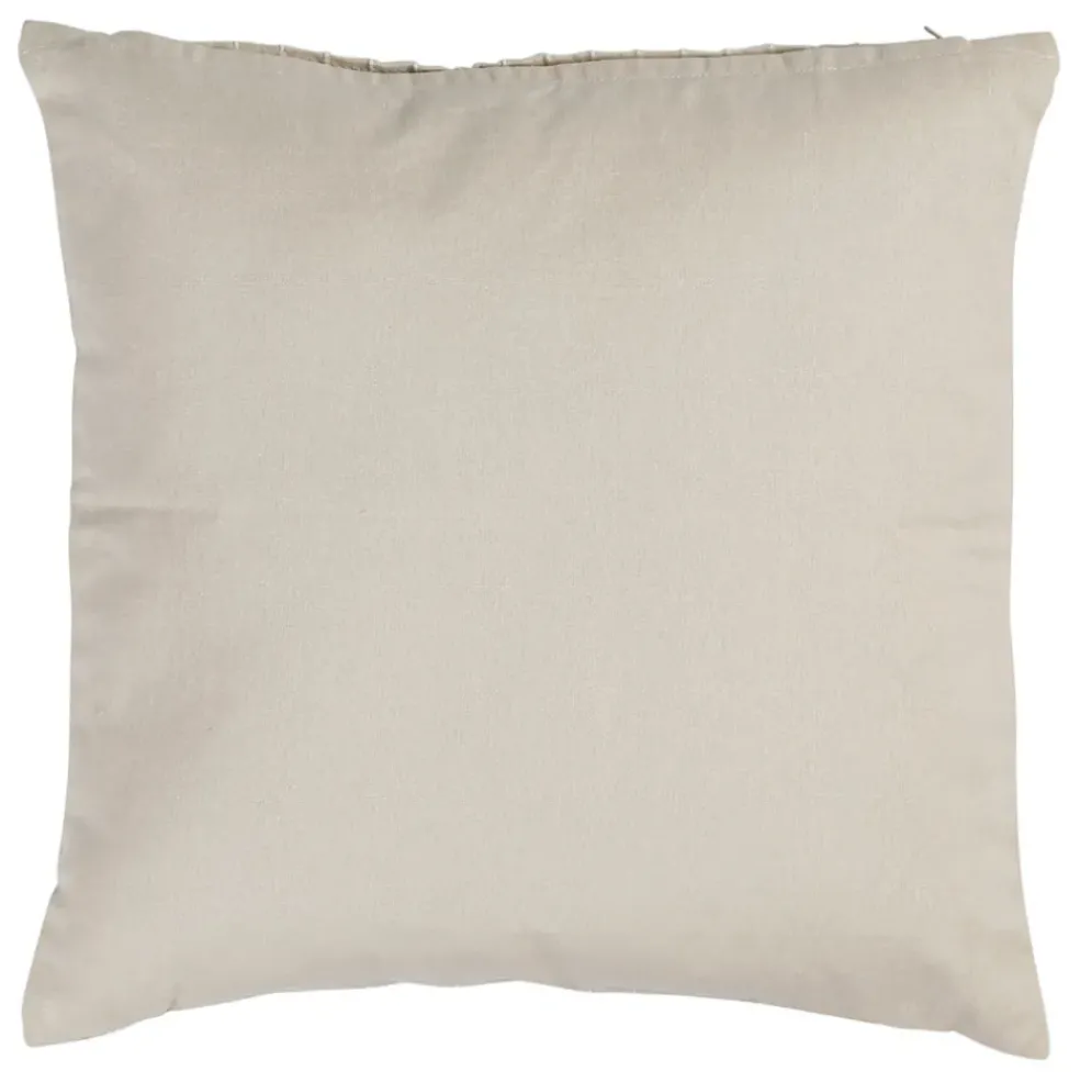 Coussin en coton grège 45x45cm - P'tits Coeurs