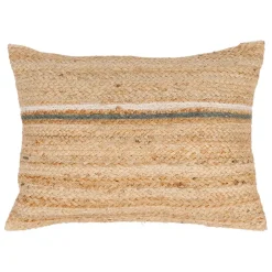 Coussin en jute sauge 50x38cm - Sumatra