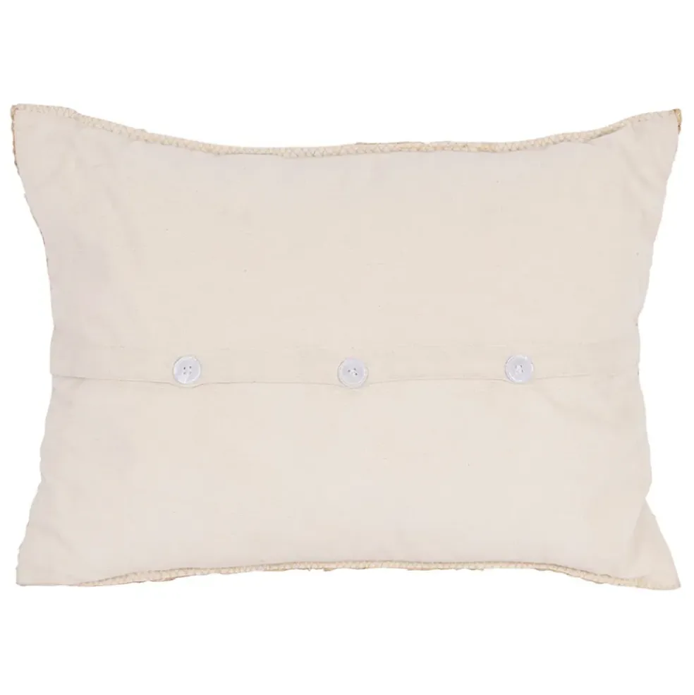 Coussin en jute sauge 50x38cm - Sumatra