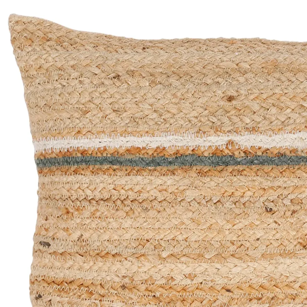 Coussin en jute sauge 50x38cm - Sumatra