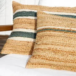 Coussin en jute sauge 50x38cm - Sumatra