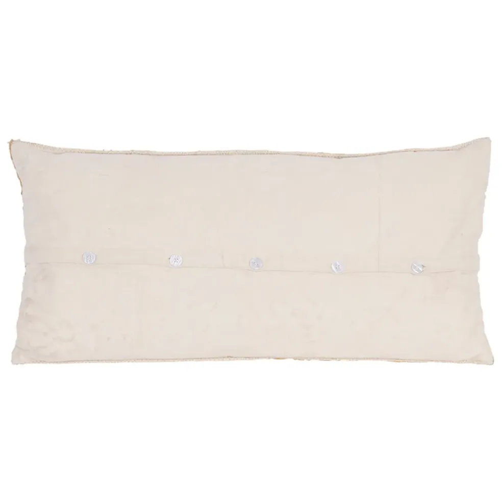 Coussin en jute sauge 80x38cm - Sumatra