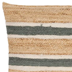 Coussin en jute sauge 80x38cm - Sumatra