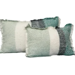 Coussin en laine céladon 40x60cm - Calypso