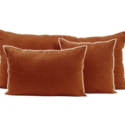 Coussin en lin brick 45x45cm - Chennai