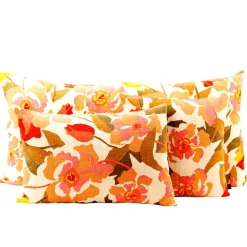 Coussin en lin et coton bois de rose 40x60cm - Ibiza