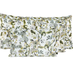Coussin en lin et coton céladon 45x45cm - Mahe