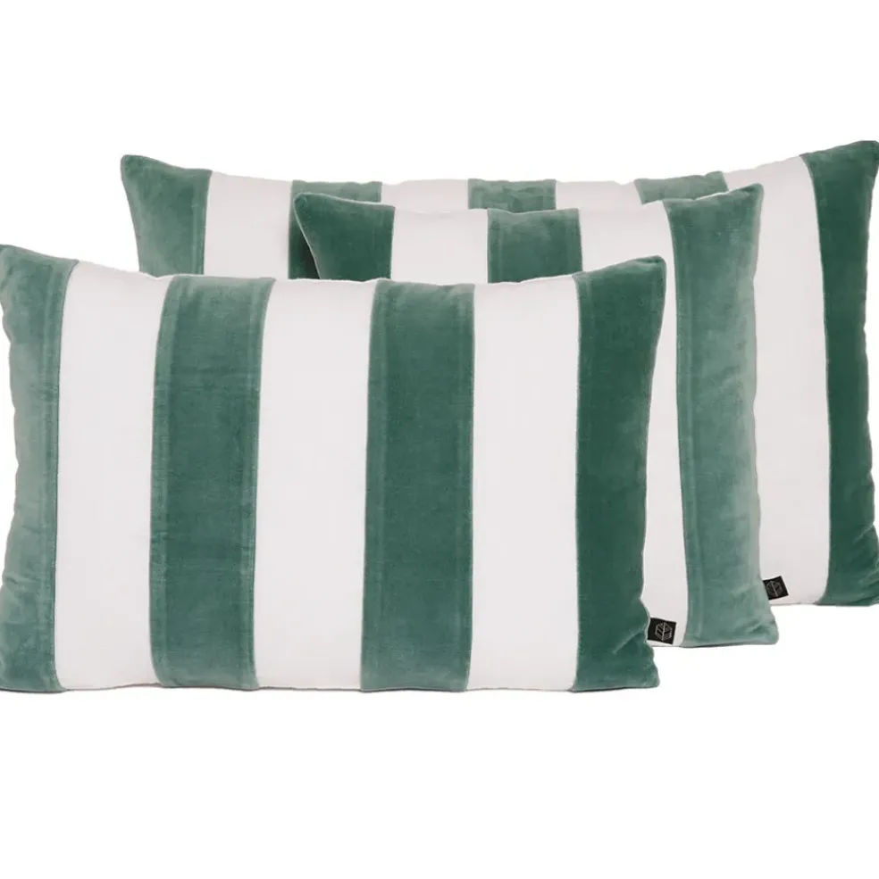 Coussin en lin et coton céladon 45x45cm - Perth