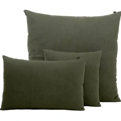 Coussin en lin et coton kaki 40x60cm - Figari