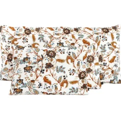 Coussin en lin et coton tabac 45x45cm - Mahe