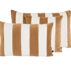 Coussin en lin et coton tabac 45x45cm - Perth
