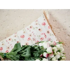 Coussin en lin fleur des champs 50x30cm - Louise