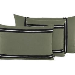 Coussin en lin kaki 45x45cm - Skagen