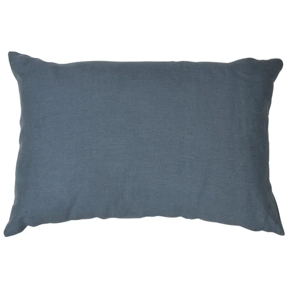 Coussin en lin turquin 60x40cm - Porticcio