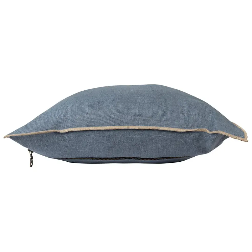 Coussin en lin turquin 45x45cm - Chennai