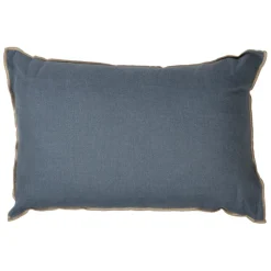 Coussin en lin turquin 60x40cm - Chennai