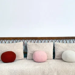 Coussin en tissu blanc d30cm - Teddy