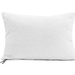 Coussin en tissu bouclette blanc 40x60cm - erode