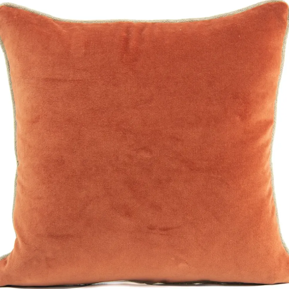 Coussin en velour brick 45x45cm - Delhi