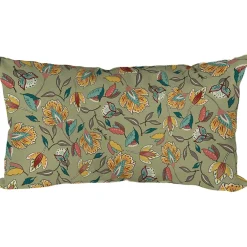 Coussin extérieur en coton vert 60x50cm - Kerala