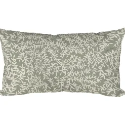 Coussin extérieur en coton vert 50x30cm - Cueillette