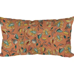 Coussin extérieur en coton terracotta 50x30cm - Kerala