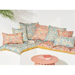 Coussin extérieur en coton terracotta 50x30cm - Kerala