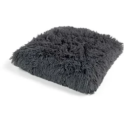 Coussin fluffy 45x45cm gris foncé