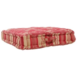 Coussin matelas margot rouge en coton