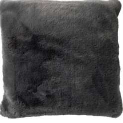 Coussin zaya charcoal gray gris fonce 45x45cm