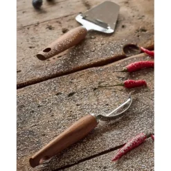 Couteau à fromage en inox et bois naturel - Ablis