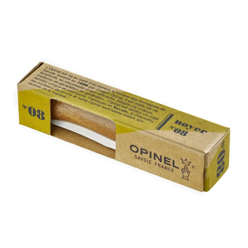 Couteau boite n°08 inox noyer naturel - opinel