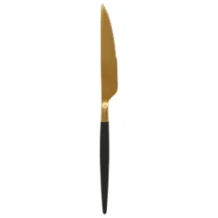Couteau en inox or et noir - barisa