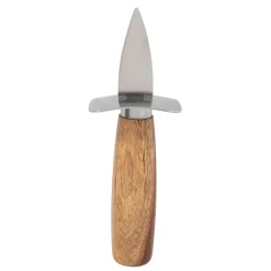 Couteau huitre en inox et bois naturel - Ablis