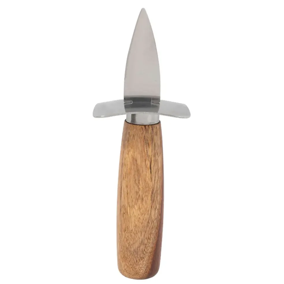 Couteau huitre en inox et bois naturel - Ablis