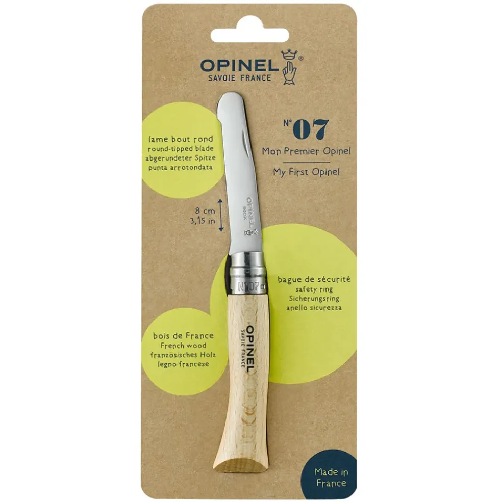 Couteau Mon premier Opinel en hêtre naturel