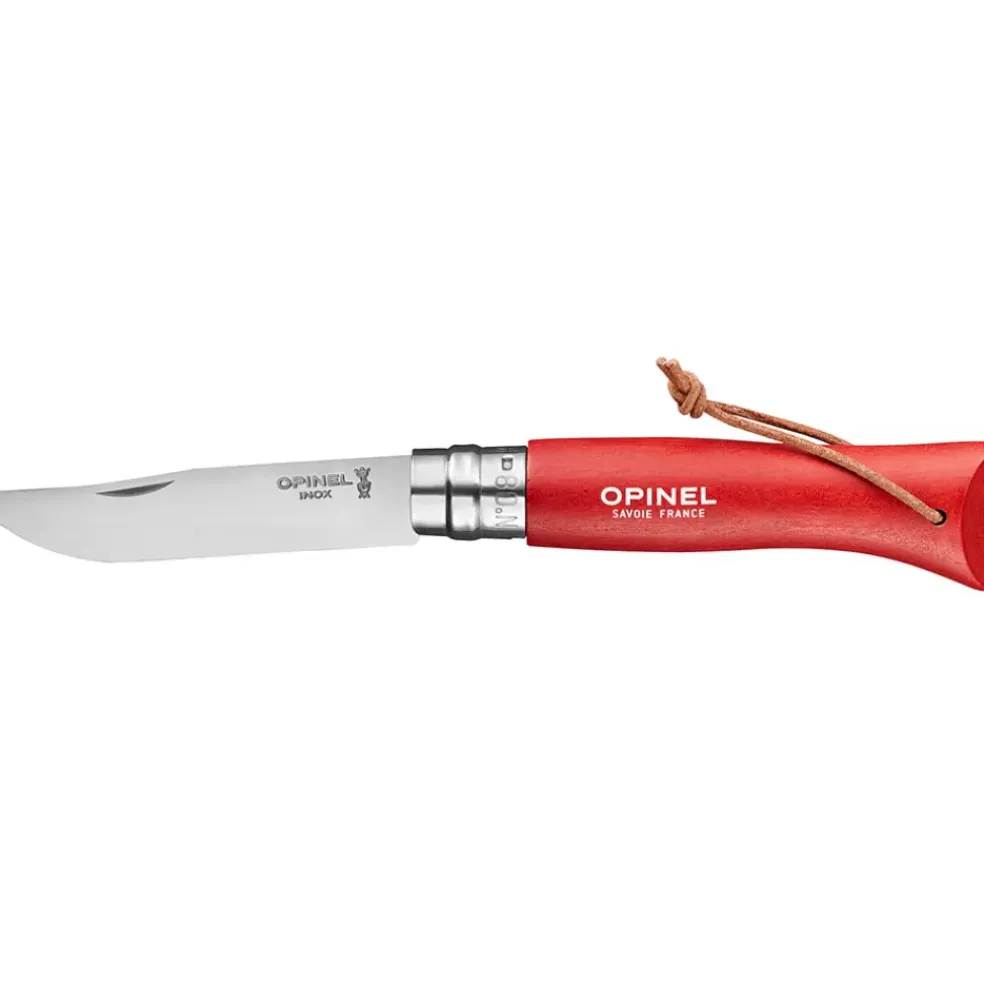 Couteau n°8 vri baroudeur rouge - opinel