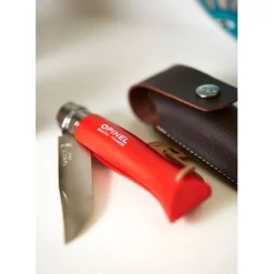 Couteau n°8 vri baroudeur rouge - opinel