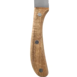 Couteau steak en inox et bois naturel - Ablis