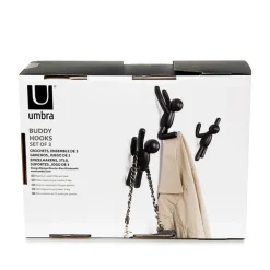 Crochet mural bonhomme noir buddy