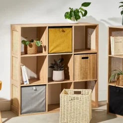 Cube de rangement tresse pliable 30x30xh30cm