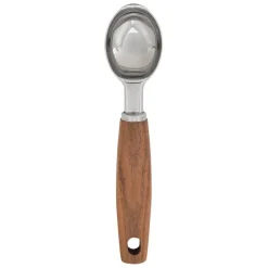 Cuillère à glace en inox et bois naturel - Ablis