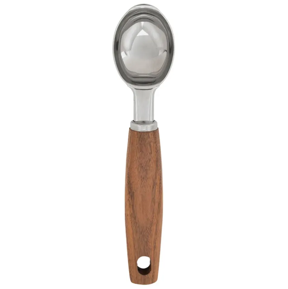 Cuillère à glace en inox et bois naturel - Ablis