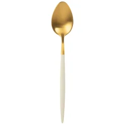 Cuillère en inox ivoire et doré - Barisa