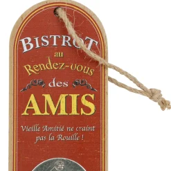 Décapsuleur de poche rouge et jaune - Bistrot Des Amis