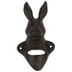 Décapsuleur lapin en fonte brun - Basse-Cour