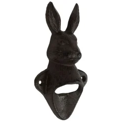 Décapsuleur lapin en fonte brun - Basse-Cour